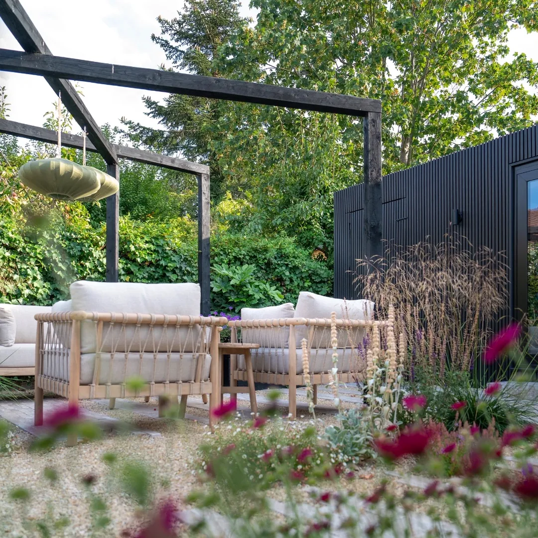 A finished garden redesign by Petal Gardens